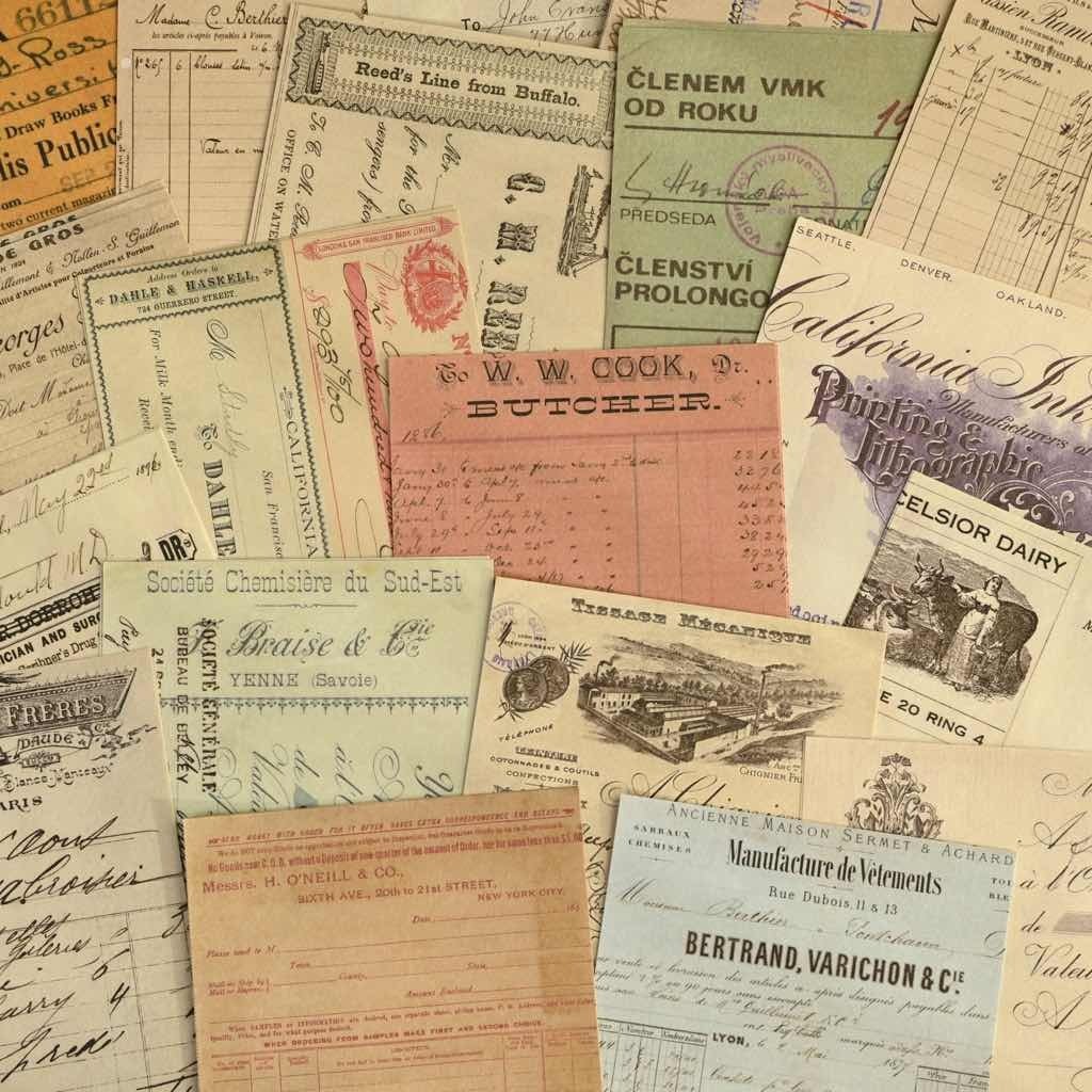 未晒 ヴィンテージ素材セット STREET TICKETS|40sheet レトロ ヴィンテージイラスト