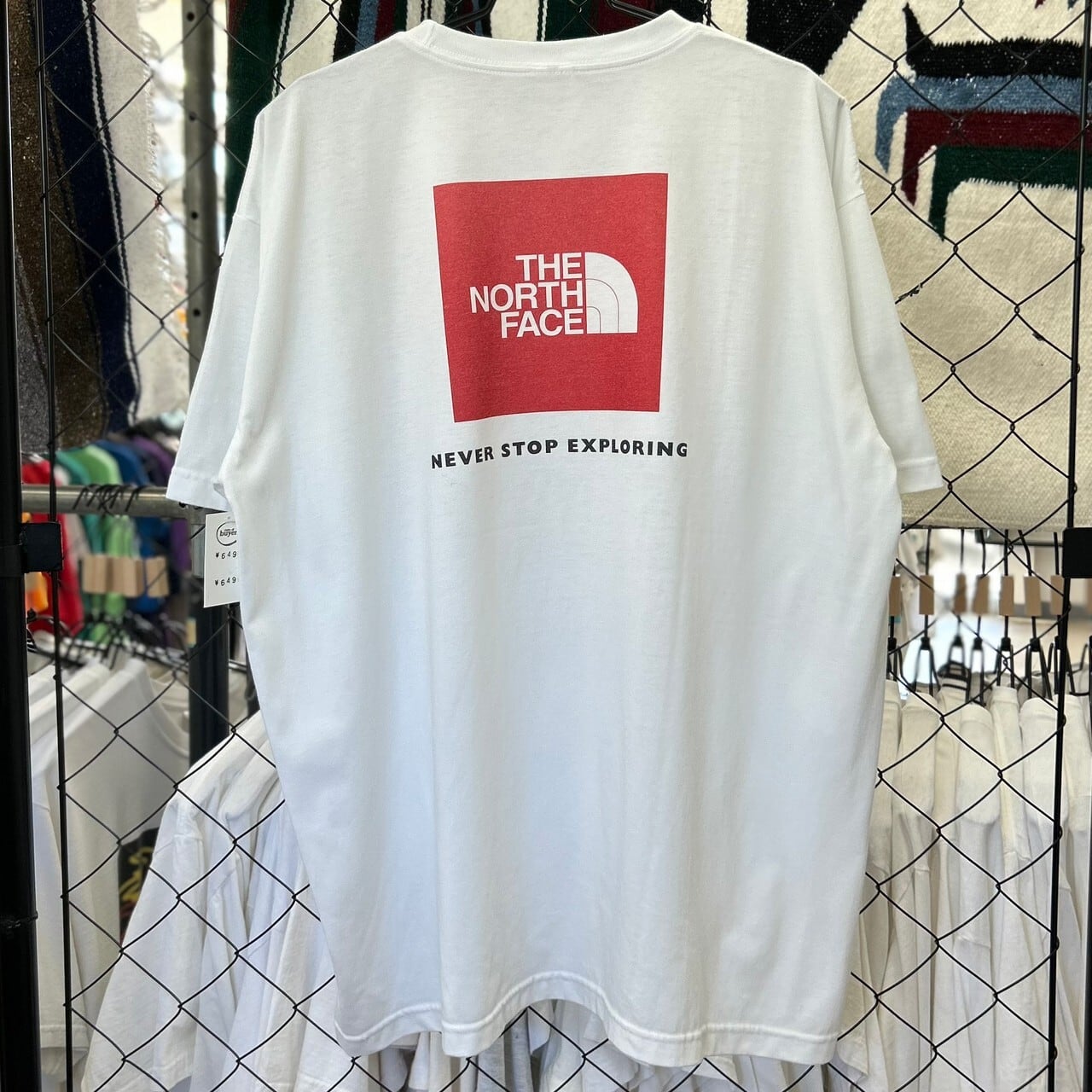 ザノースフェイス アウトドア系 半袖Tシャツ ロゴ デザインプリント XL 古着 古着屋 埼玉 ストリート オンライン 通販 アメカジ ビンテージ