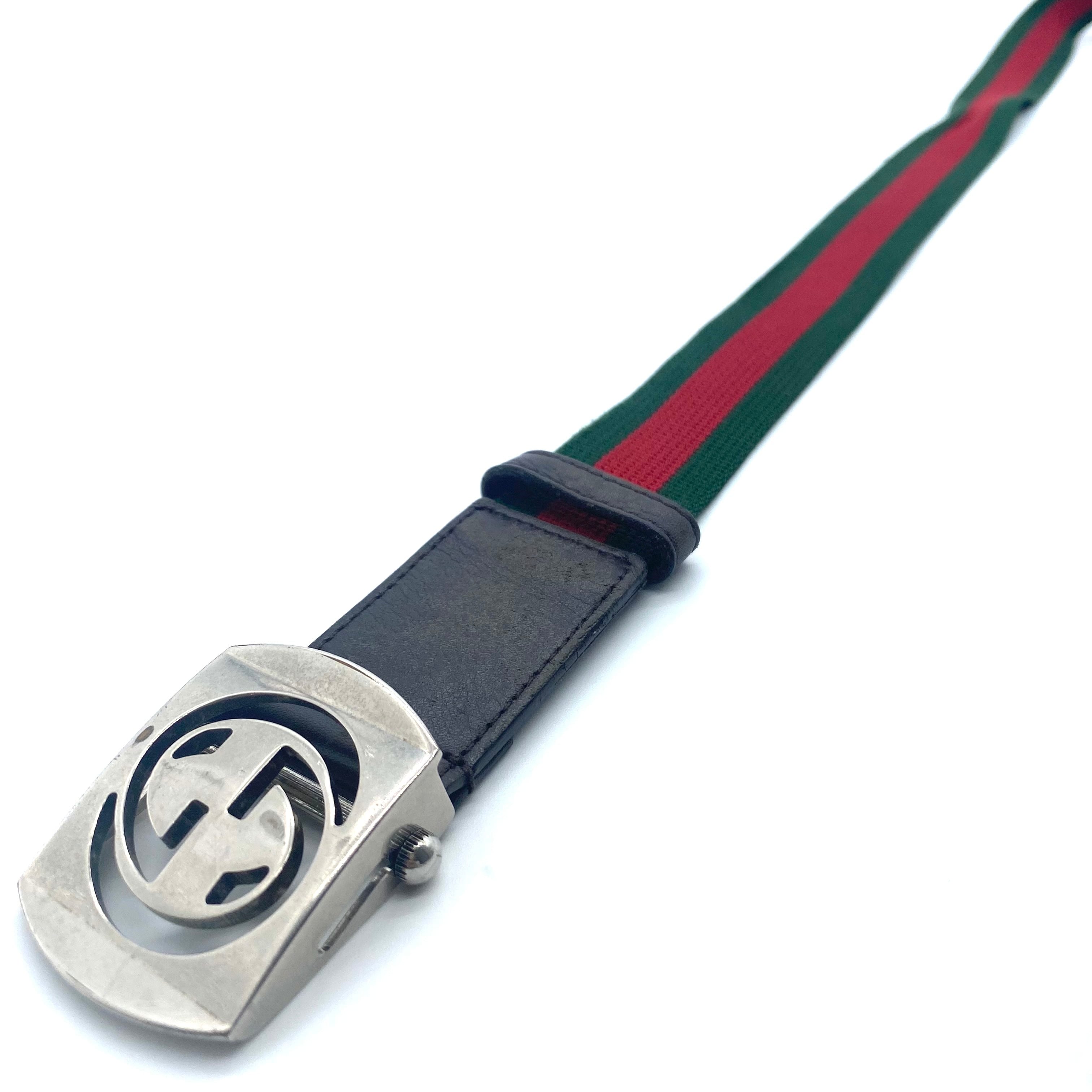 Vintage Gucci Shelly Line Belt Web Line / ヴィンテージ グッチ 