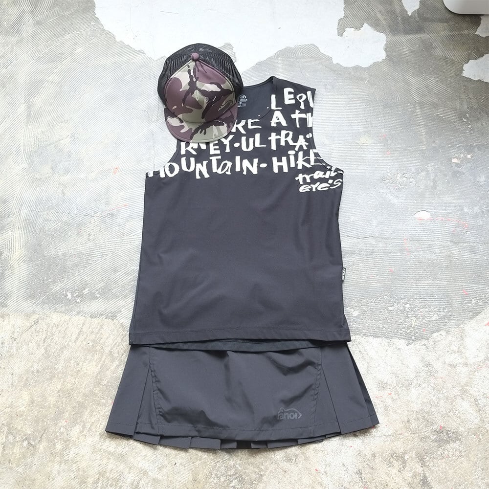 スカート ranor PLEATS SKIRT ranor(ラナー) PLEATS SKIRT【rectock】BLACK | play field mountain