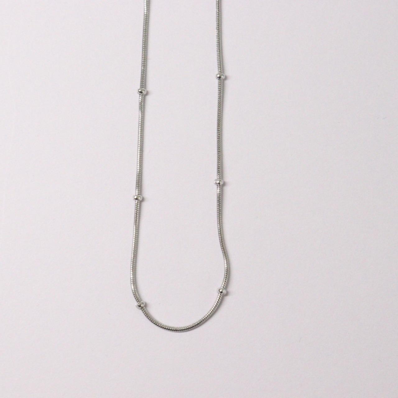 オールステンレスネックレス　低アレルギー　プチプラ　bittersweet