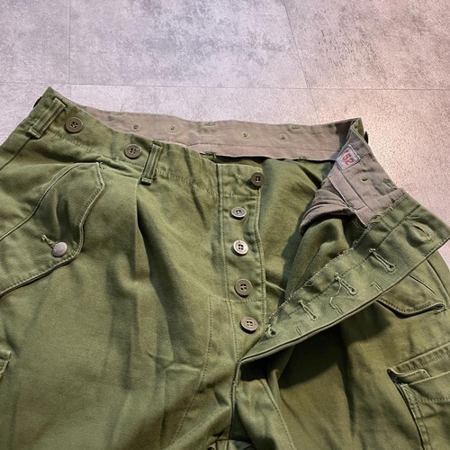 60s- スウェーデン軍 実物 M-59 フィールドパンツ C52 w32 詳細写真8