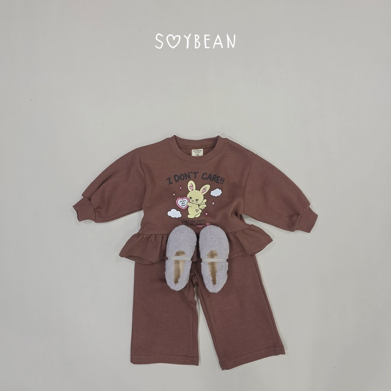 韓国子供服 / 26Autumn / soybean / bunny フリル セットアップ / キッズ服 / 秋服 *XS~XL*