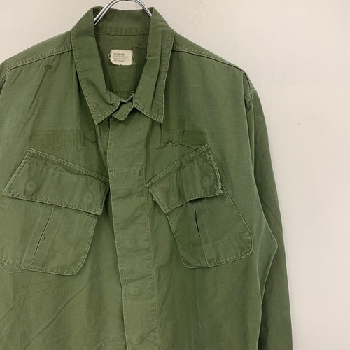 70’s US ARMY jungle fatigue jacket SIZE:M/L S4