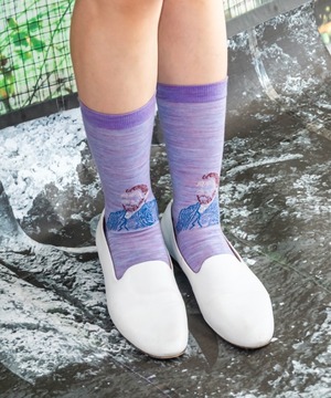 Kota Gushiken /  KGSS26-K15  A TOUCH OF VAN GOGH SOCKS (PURPLE)