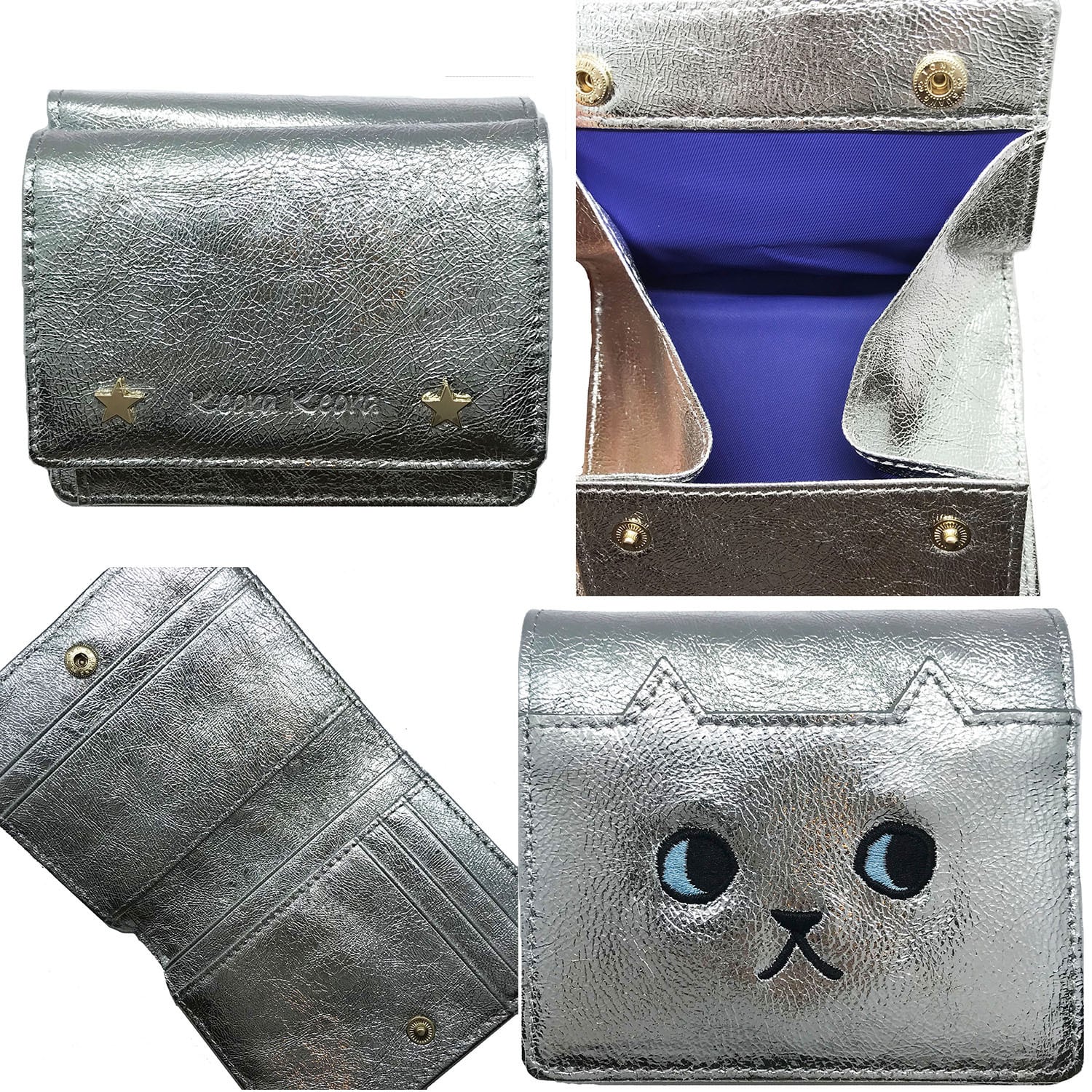 CAT BOX二つ折り財布 切房パース 二つ折り財布 中ボックスタイプ 「怖