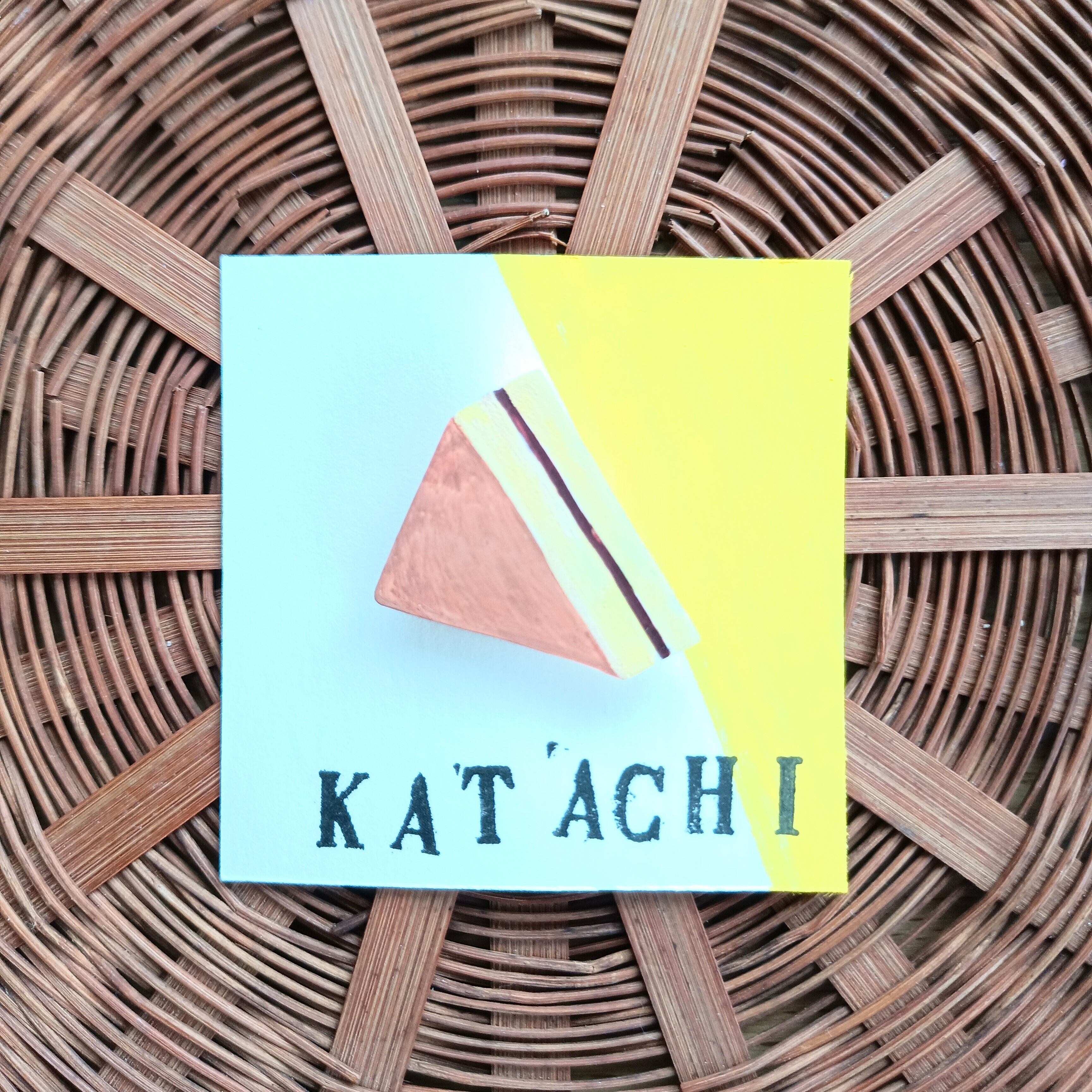 ヘンテコ　ブローチ　シベリア　パン　菓子パン　手描き　一点もの