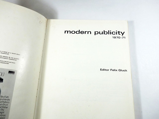 Modern Publicity 1970/71　★難あり・裸本