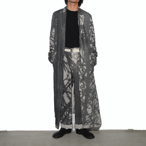 DISTORTION3-Reversible Layered Coat 〈Grey〉