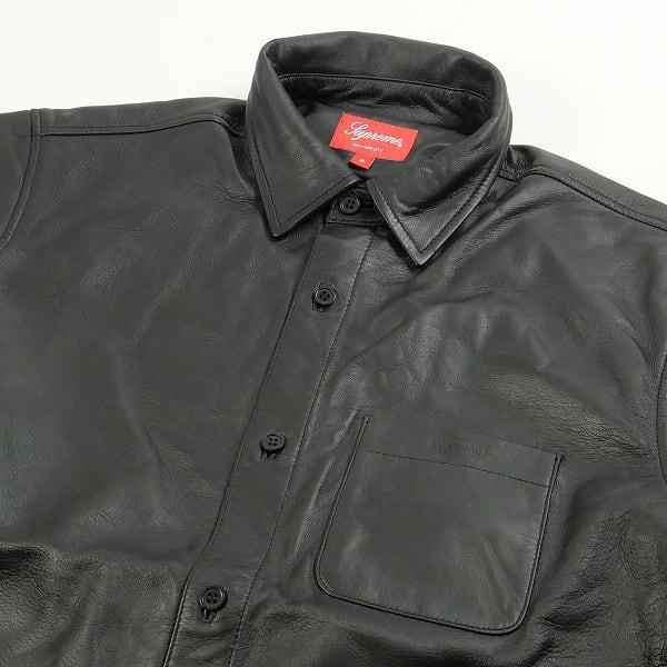 Size【S】 SUPREME シュプリーム 21AW Leather Shirt レザー長袖 ...