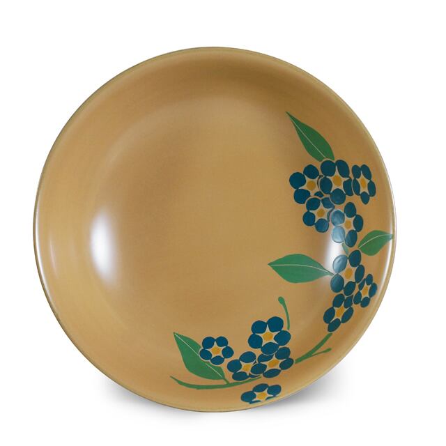 手塩皿白漆 忘れな草(20)