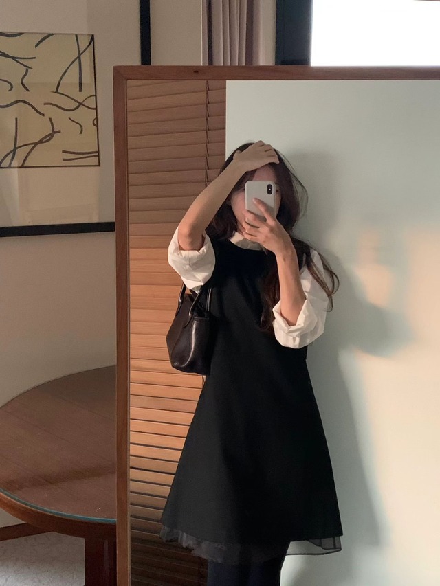 (予約) ounce / Eve layer wool onepiece