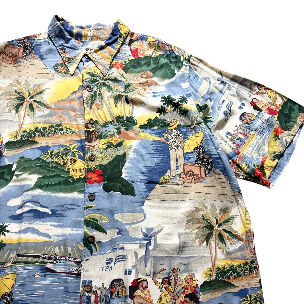 vintage 1980’s~ REYN SPOONER rayon hawaiian shirt