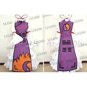 K2011 東方project 東方妖々夢 八雲紫 風 コスプレ衣装＋ウイッグ