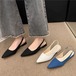バックストラップパンプス レディース サンダル ポインテッド スクエア ローヒール 太ヒール 2.5cmヒール ストラップ レトロ クラシカル きれいめ 上品 美脚 脚長 オフィス おしゃれ