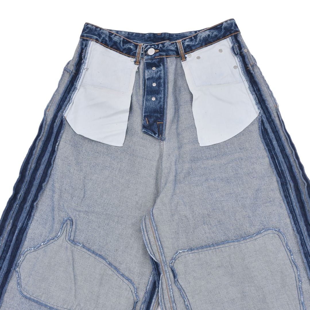 VETEMENTS】INSIDE-OUT PATCHED BAGGY JEANS(LIGHT BLUE) | AYIN