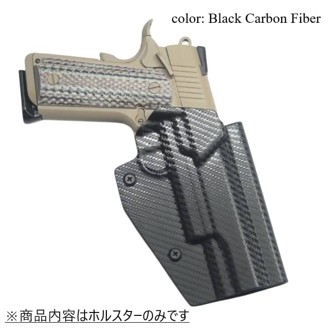 六七五 TM M45A1 専用 カイデックスホルスター 右用 Black Carbon