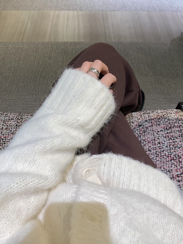 (予約) LIFFEY / Mellow boucle cardigan 3color