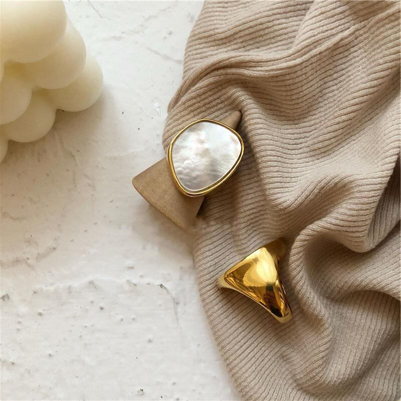 S925白蝶貝リング 指輪