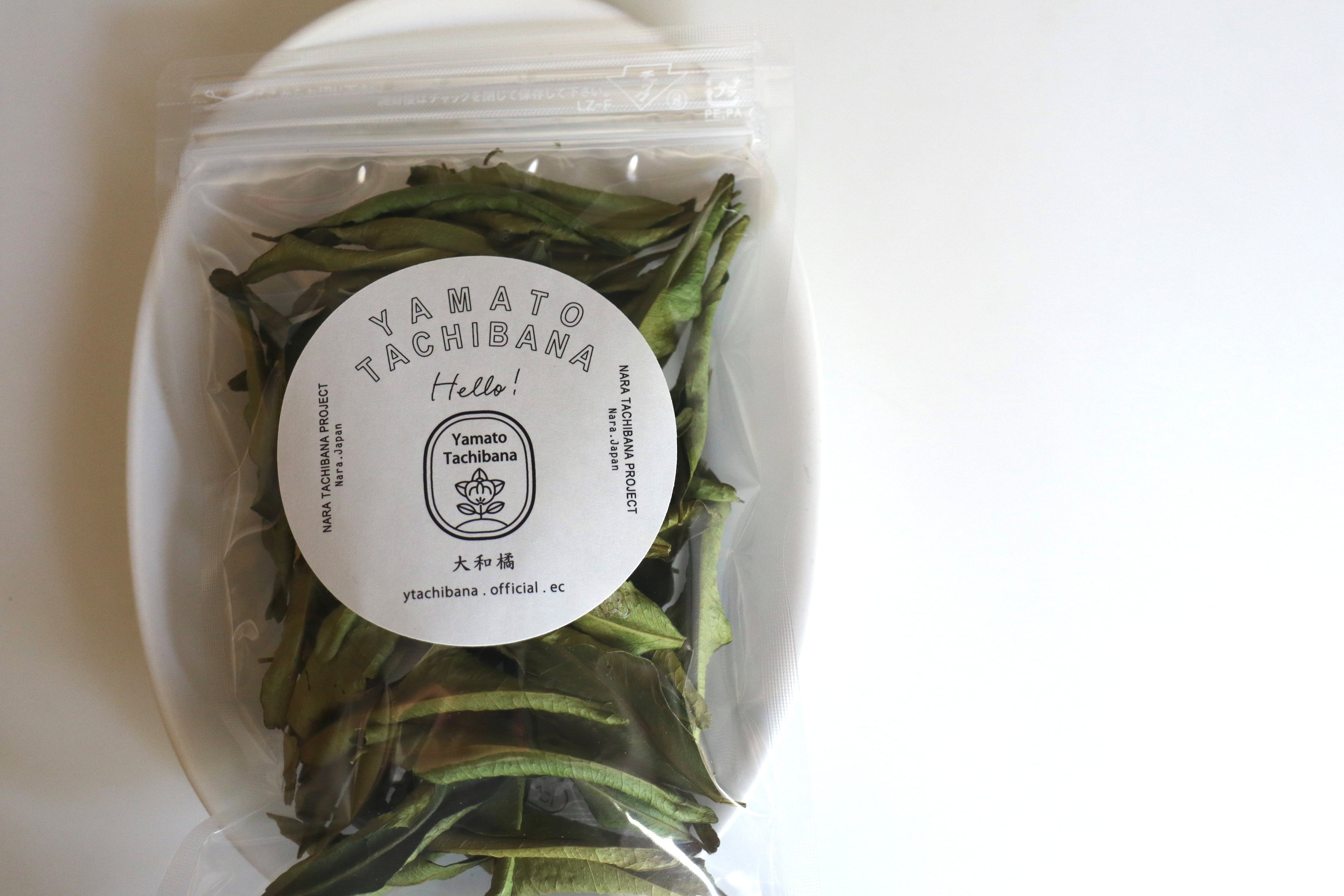 ドライ『大和橘の葉』無添加 素のまま乾燥 | なら橘プロジェクト推進協議会