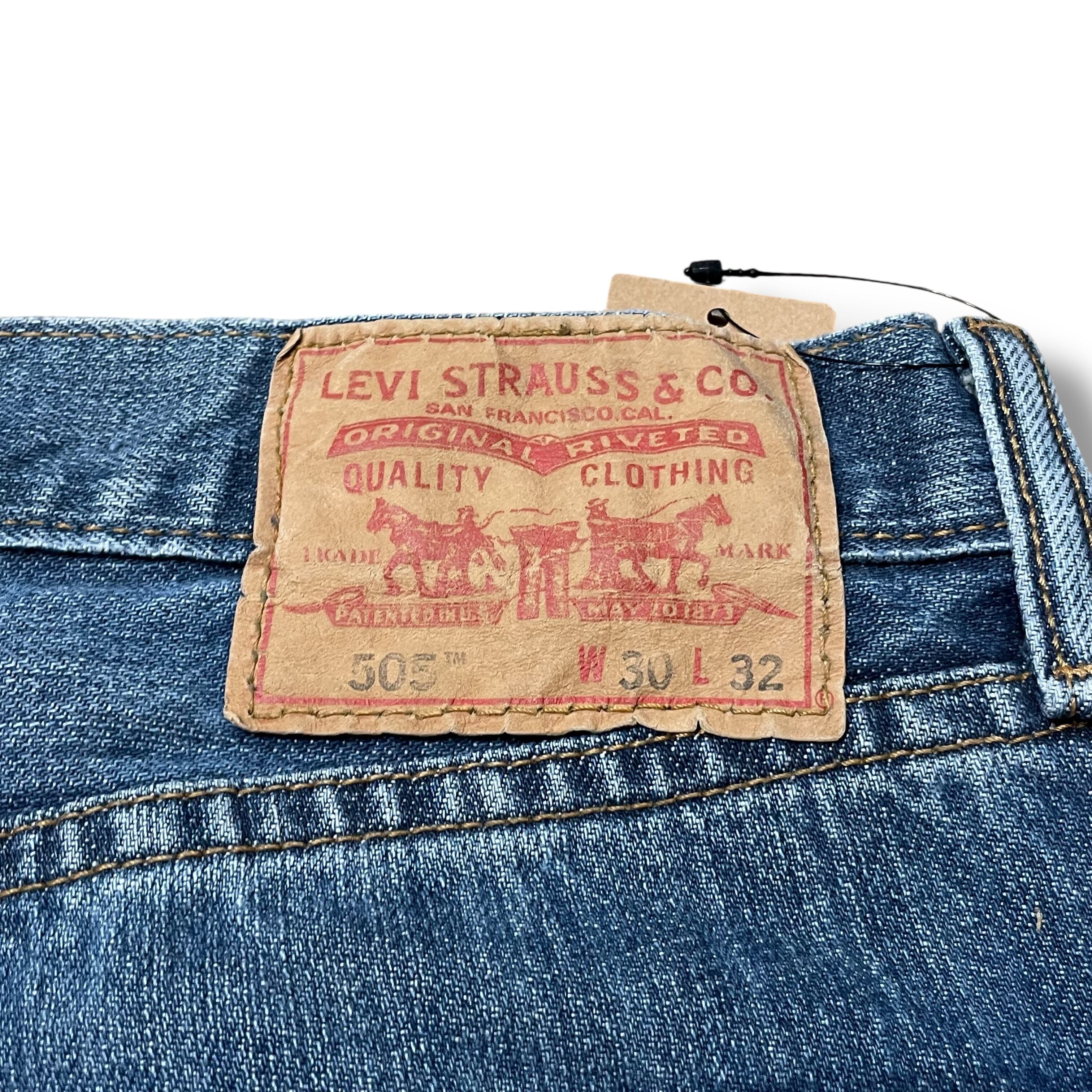 30×32】 LEVI'S リーバイス 505 アイスブルーデニム ストレートデニム