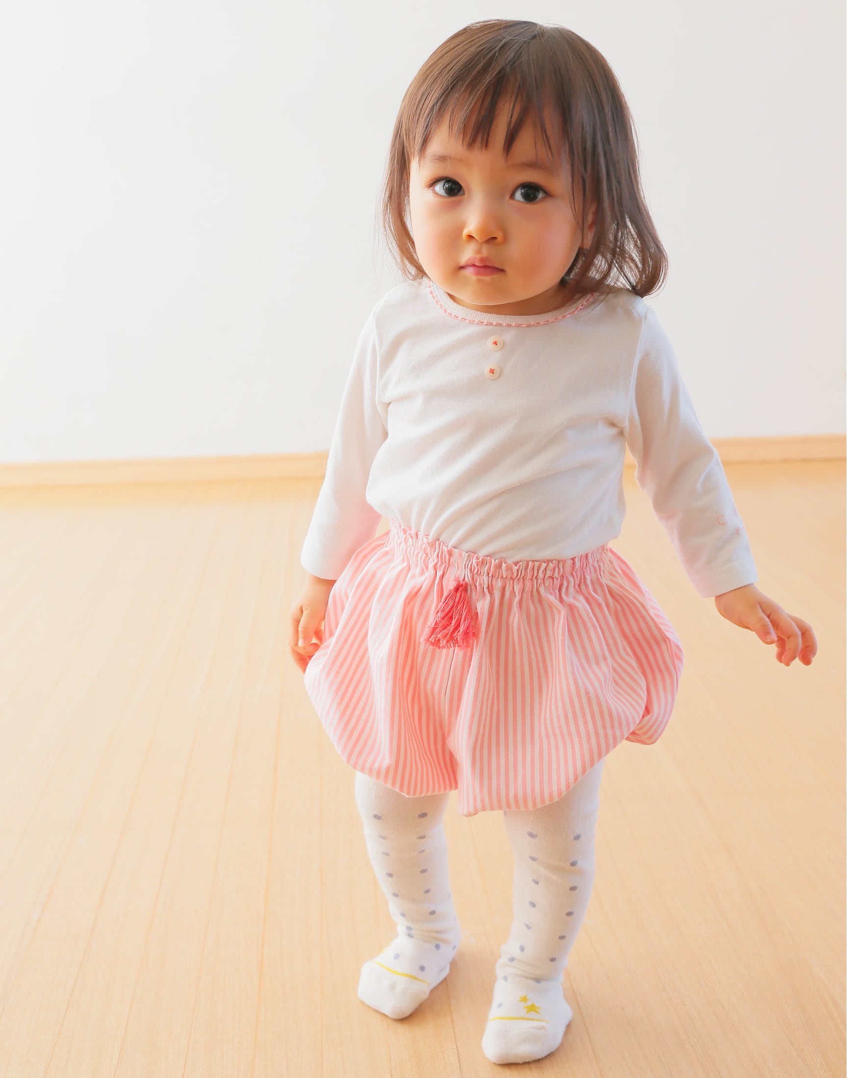 未使用・送料無料】根付け かぼちゃパンツ 2005年 ドット ピンク 未