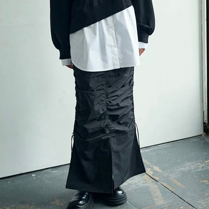 【 VERSEAU 】ドロストギャザースカート