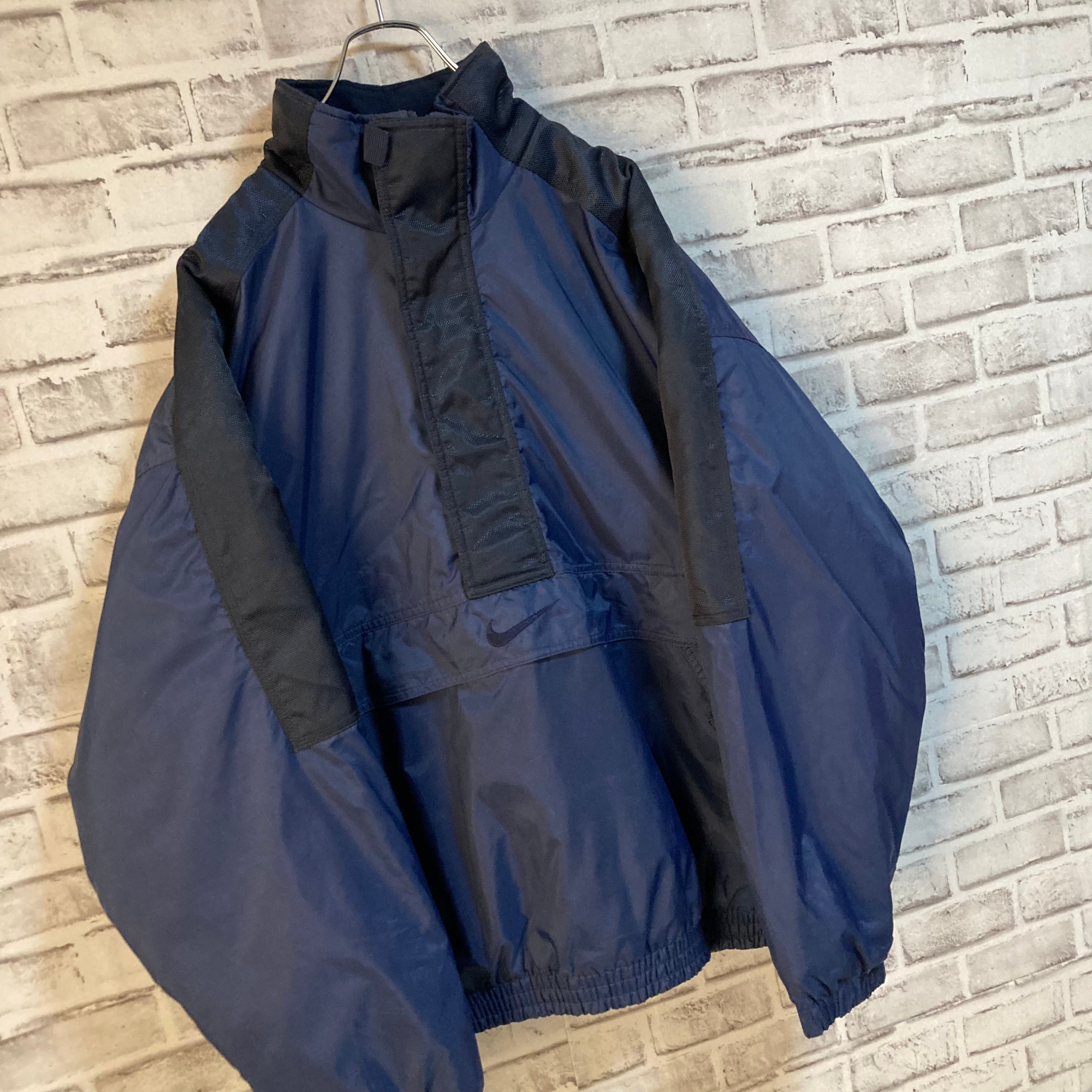 【NIKE】90s Heavy Halfzip Nylon Jacket L USA規格 ナイキ
