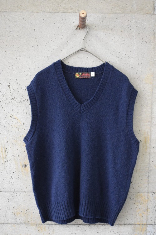 Navy knit vest