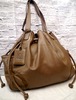 美品◆LOEWE ロエベ FLAMENCO L フラメンコ ラージ 大容量 巾着型 ナッパレザー トート ハンド バッグ 茶◆ 使い勝手の良い大容量モデル♪