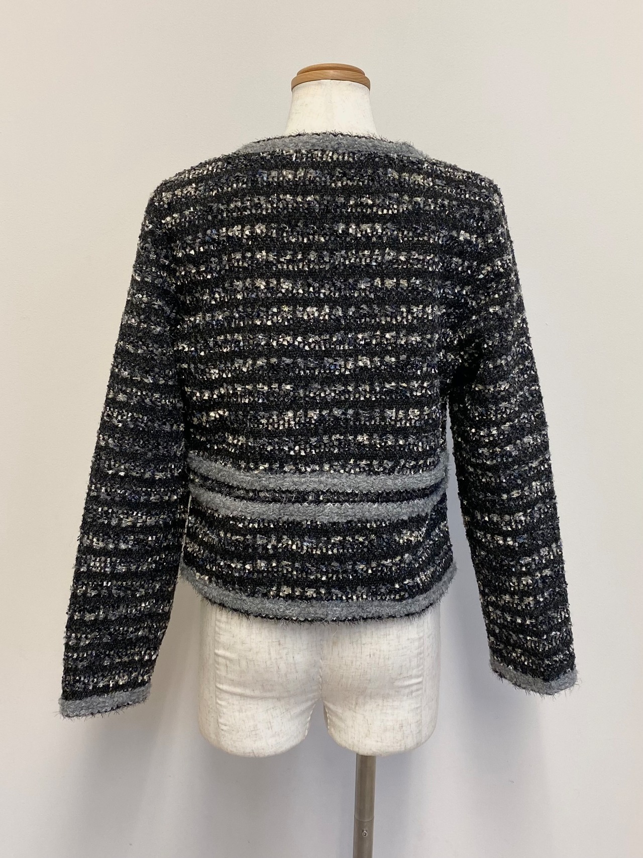 ノーカラーツイードジャケット［60011］