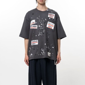 【Maison MIHARA YASUHIRO】EMBELLISHED STICKER TEE