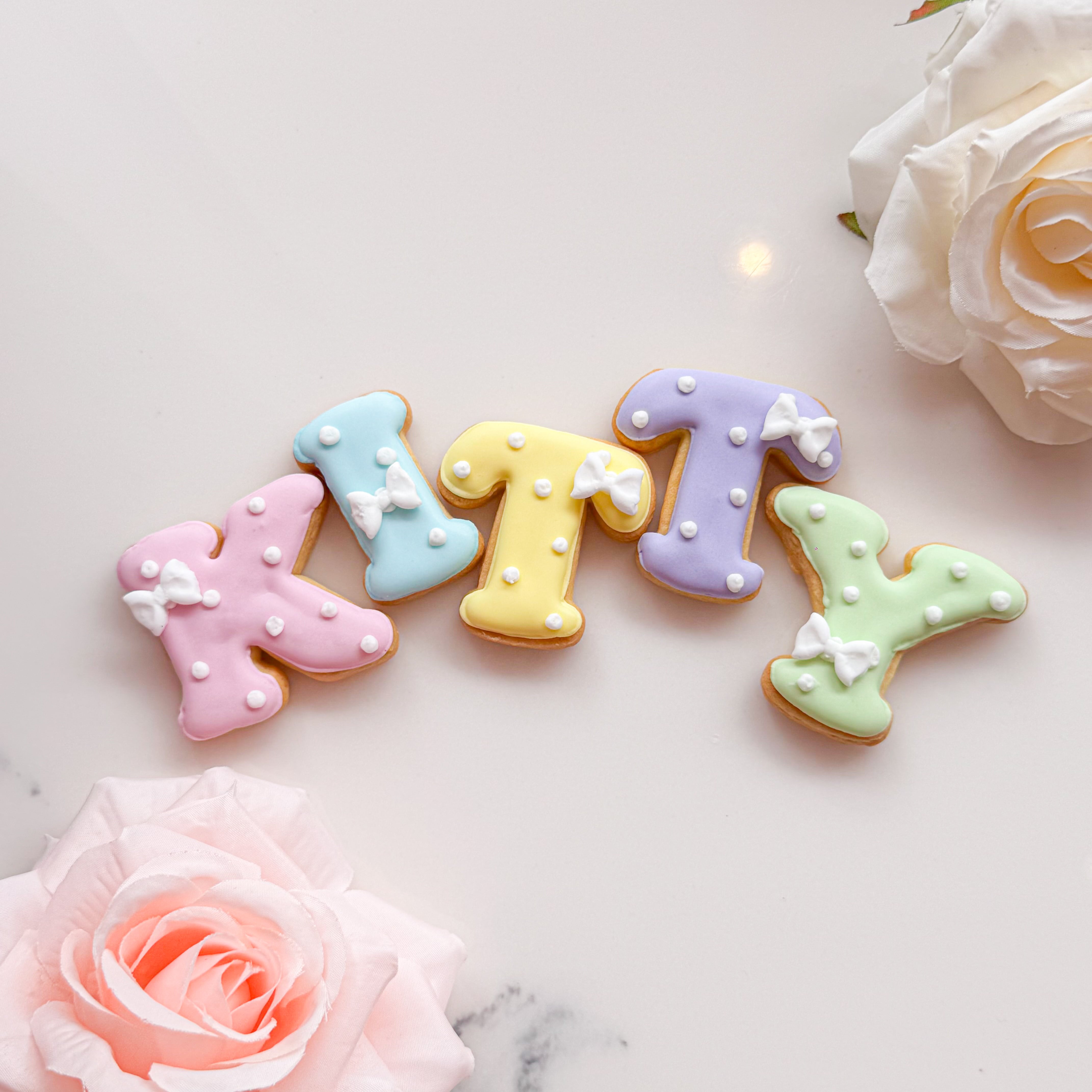 アルファベット・数字】クッキー(リボン) new design | ［公式