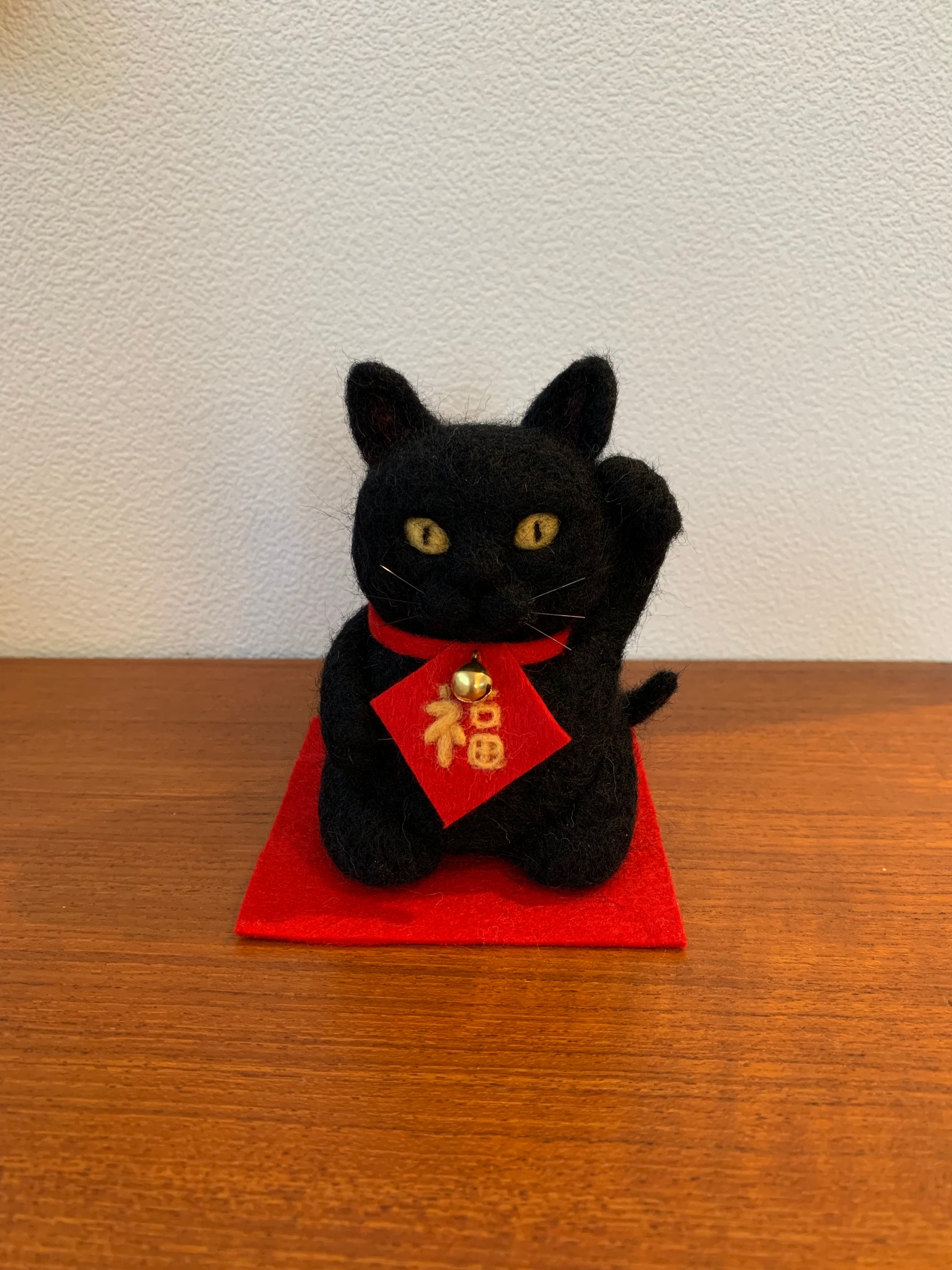 片岡メリヤスさん 招き猫 置き物 片岡メリヤス ぬいぐるみ 作家 店主の