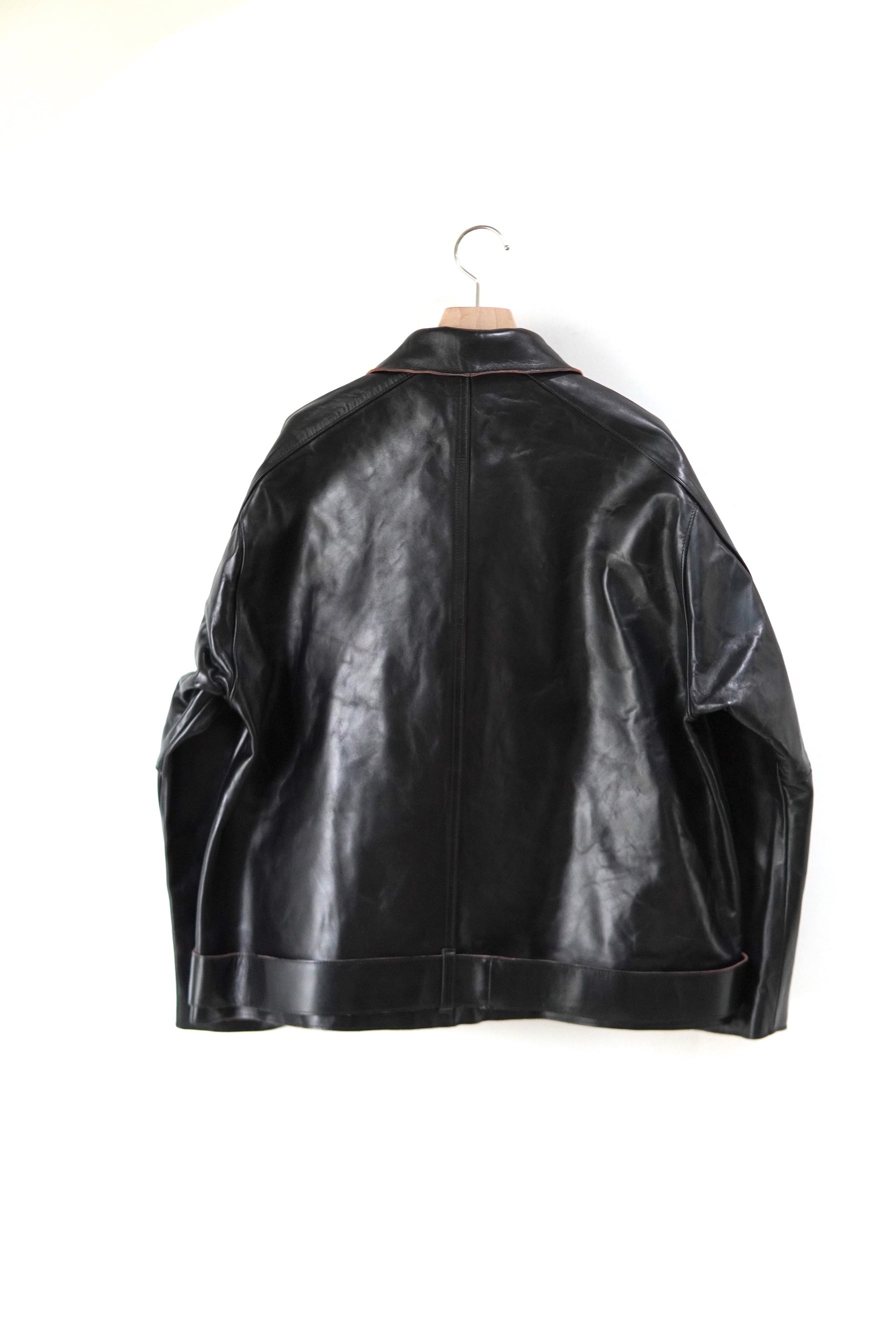 ANCELLM / @ancellm_official GEEP LEATHER JACKET BLACK / 2 SHRINK