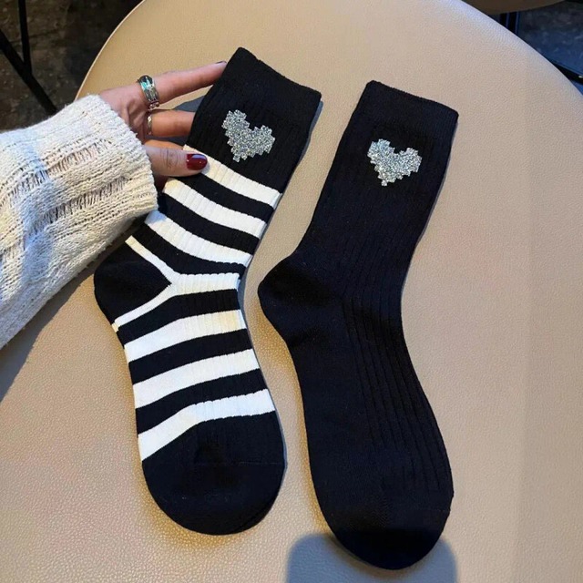 2SET◆Heart design socks　B3248