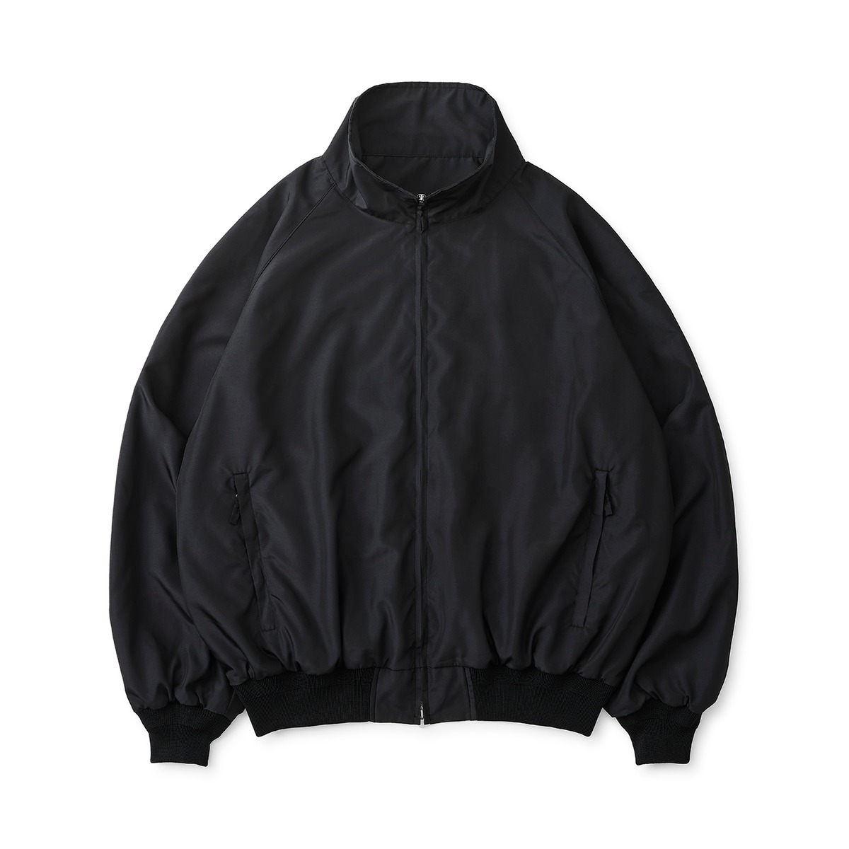 everyone nylon silk track jacket (BLACK) | everyone