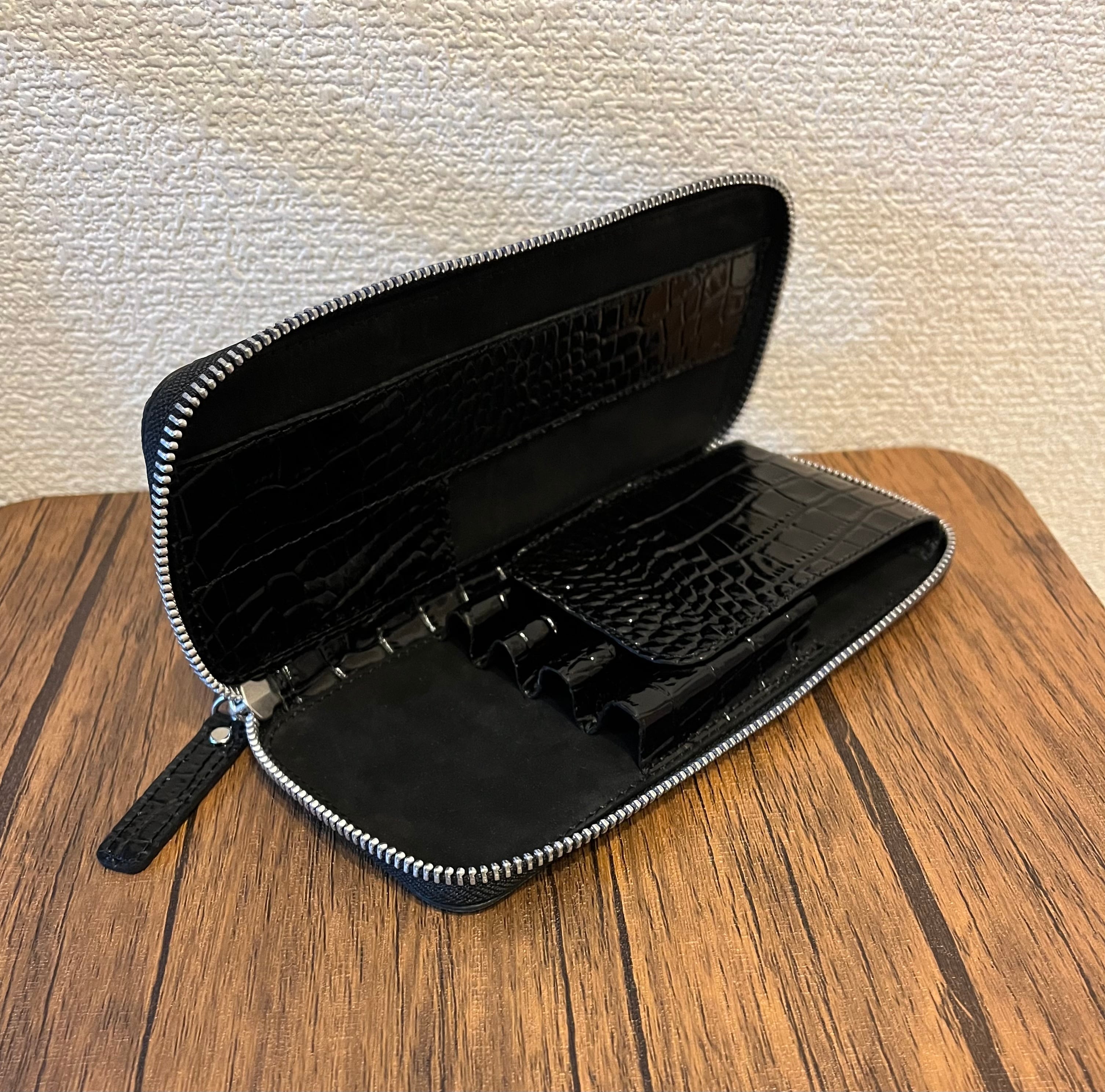 本革クロコ型押し LARA BOHINC ハンドバッグ 誇らしい ララボーヒンク 