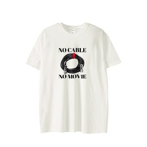 NOシリーズ／CABLE　Tシャツ（白）