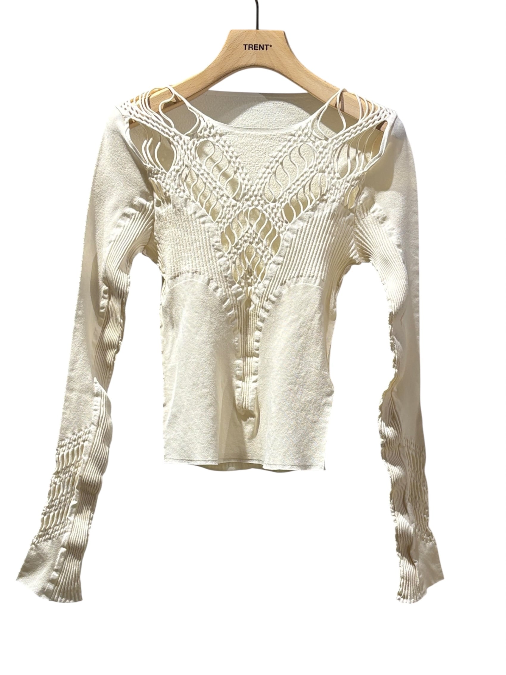【26SS】MUKASA レーストップス 長袖 / hole lace top 26SS】MUKASA ムカサ / レーストップス 長袖 / hole lace top | TRENT