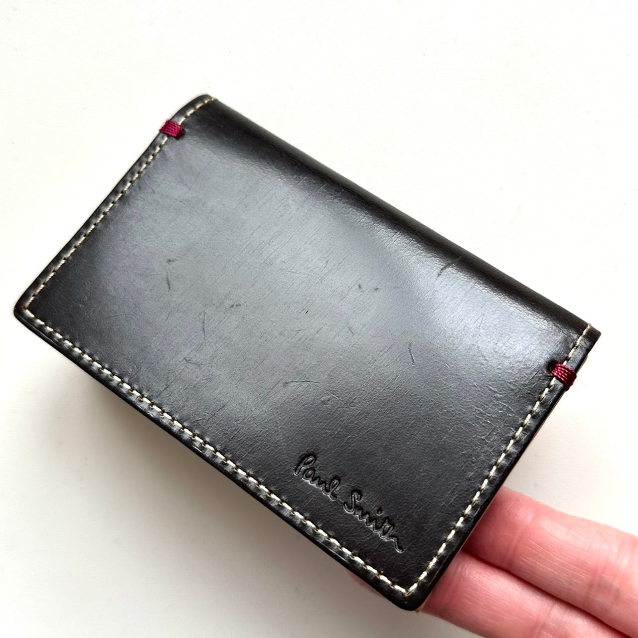 ポールスミス Paul Smith 名刺入れ カードケース ダークブラウン