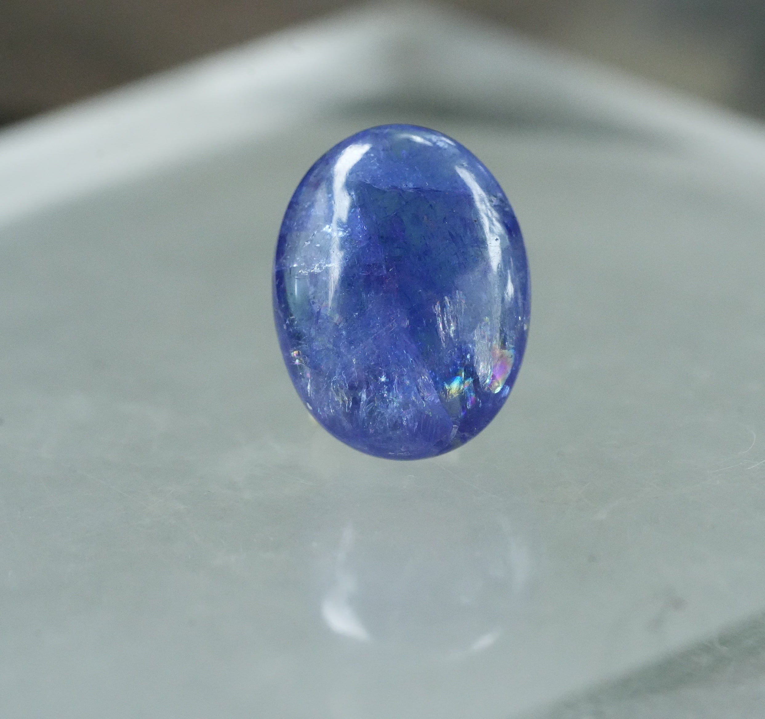 極上レア :虹フラッシュ☆バイオタンザナイト ルース s1548 | Funky