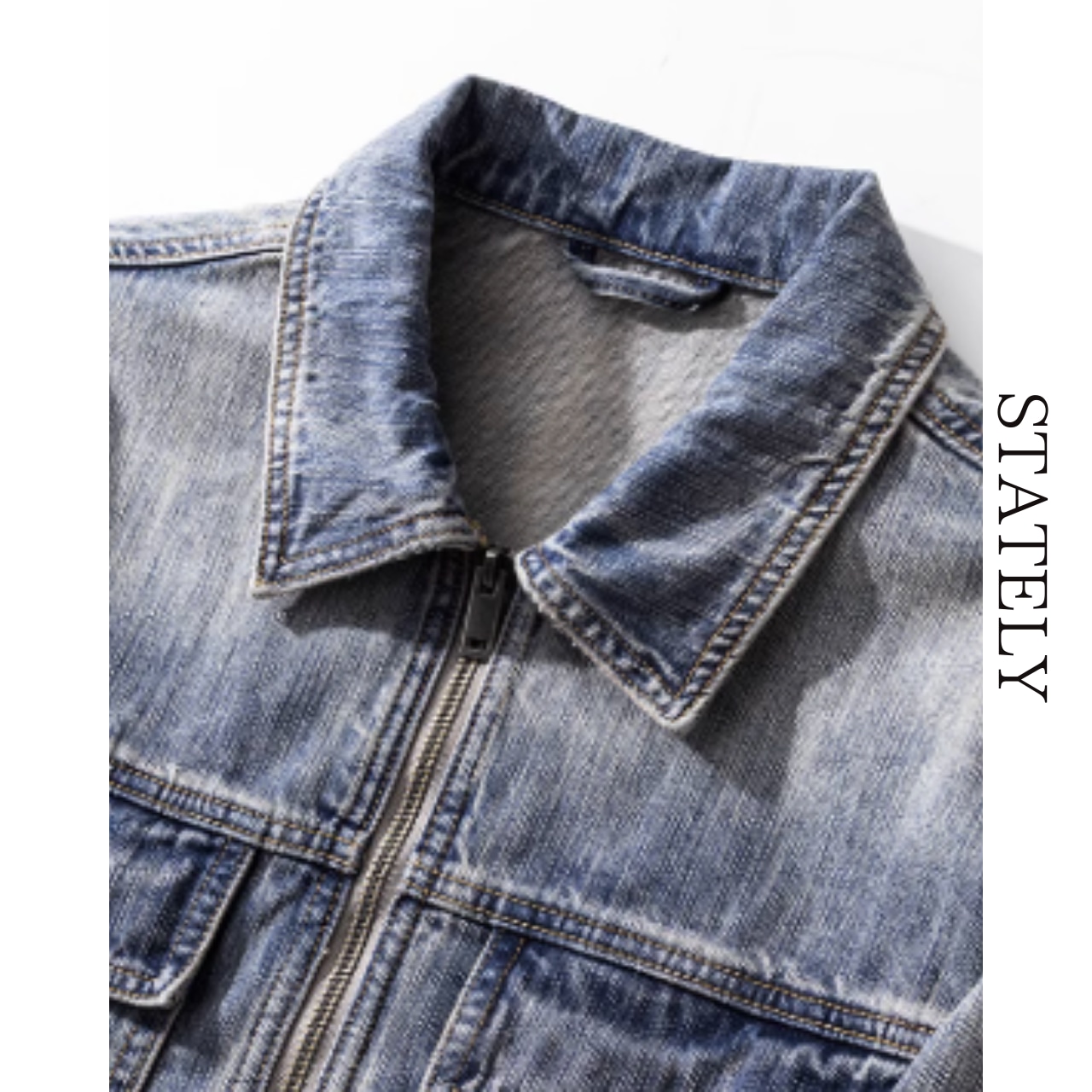 ウォッシュドデニム ルーズジャケット_O56・画像4