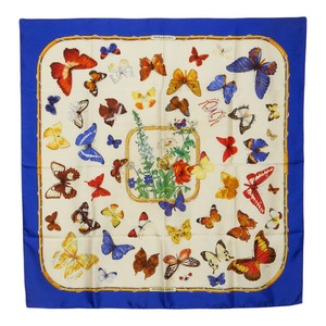 エルメス カレ90 FARANDOLE プロヴァンス地方の踊り スカーフ 大判 マルチカラー シルク レディース HERMES 【中古】