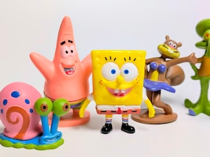 【 SpongeBob SquarePants( スポンジボブ ) PVC ミニフィギュア 6Pセット 】〚アメリカン雑貨 アメトイ〛