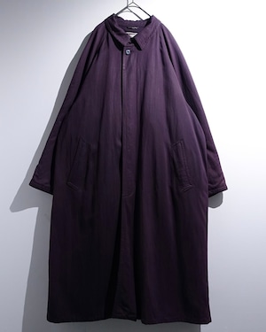 EURO Purple Color Long Balmacaan coat MADE IN ITALY
