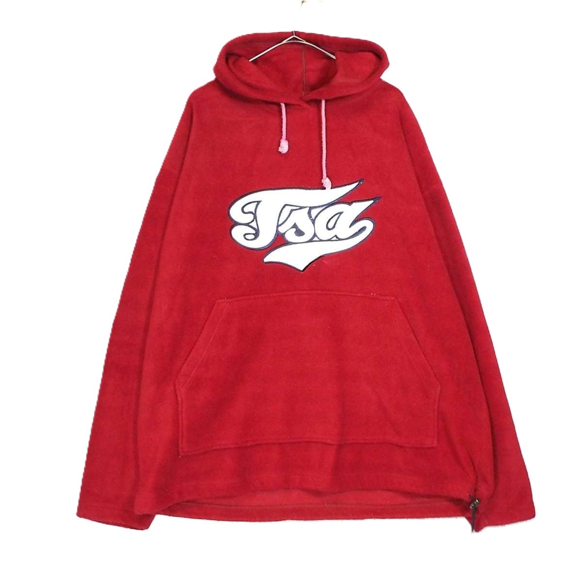 肩幅63cm】TSA CLOTHING 3Dロゴ 長袖フリースパーカー XXLサイズ