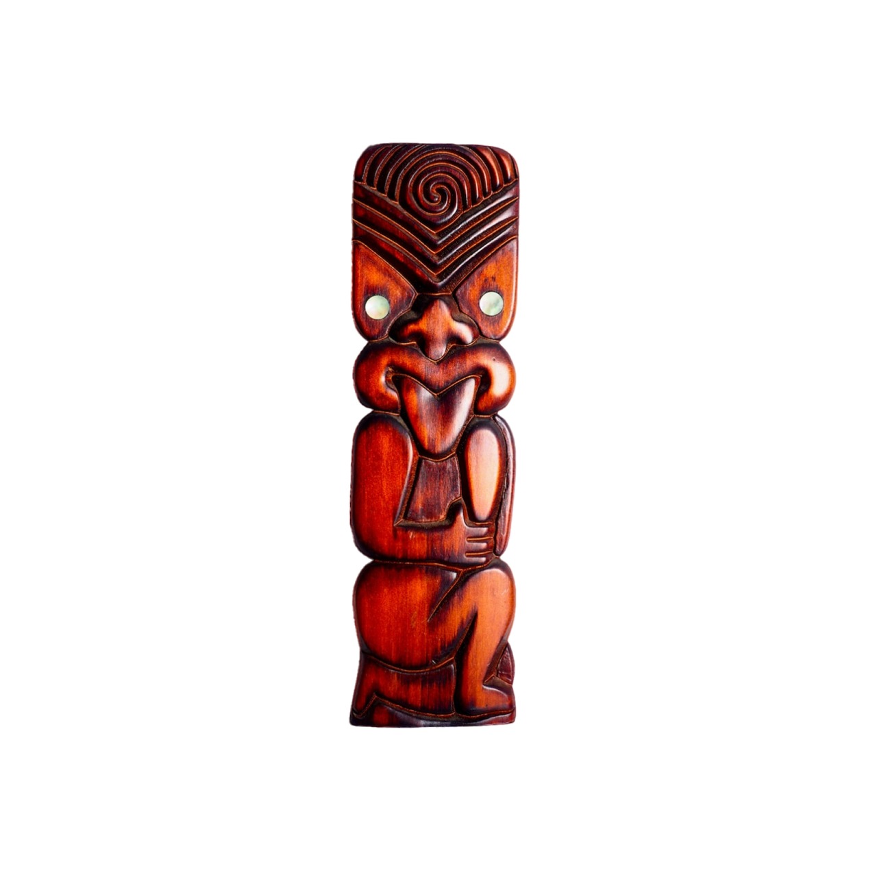 New Zealand Maori wood carving wall hanging object