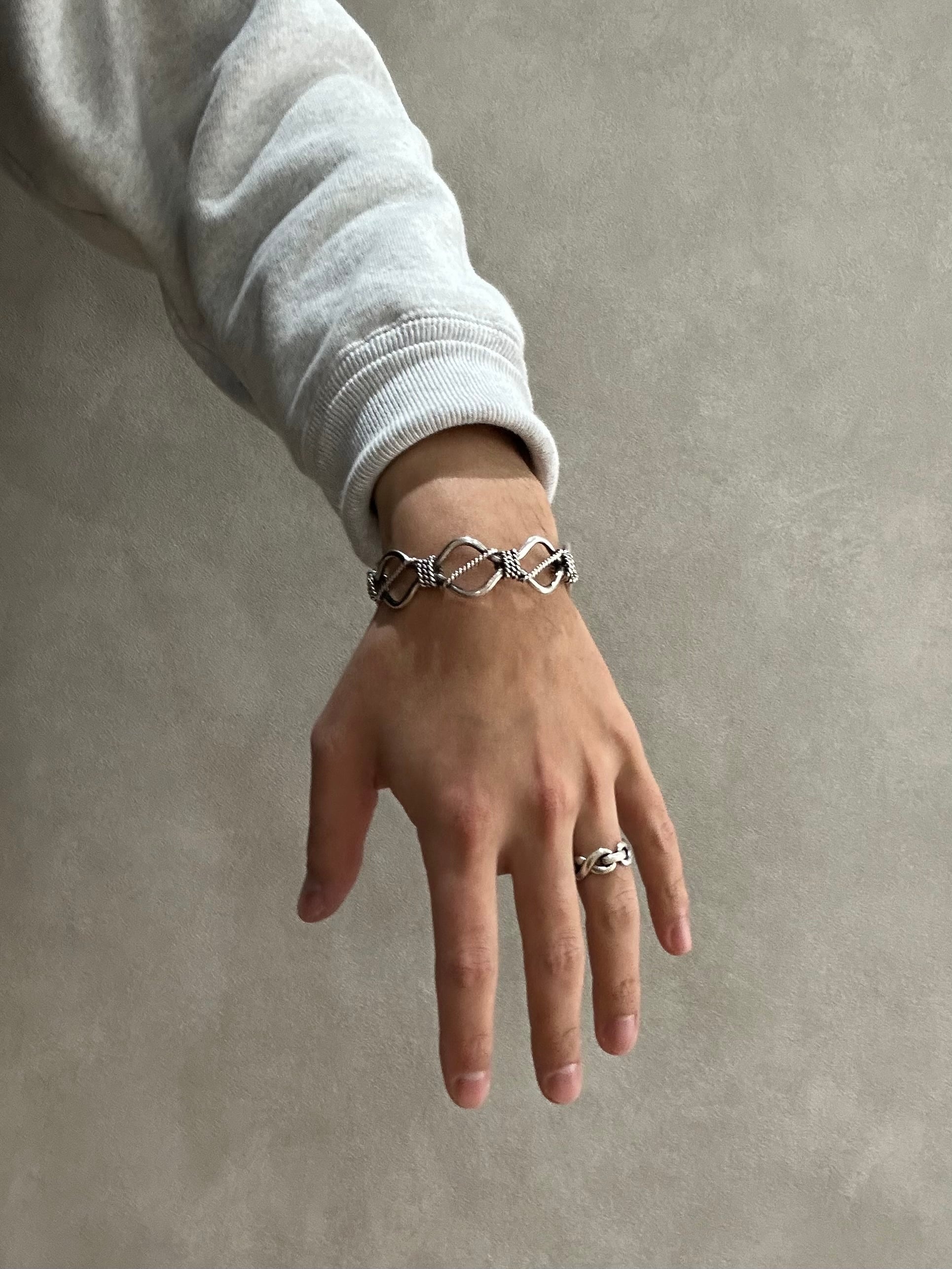Mexican Vintage Twisted Rope Bangle | POED VINTAGE ACCESSORIES