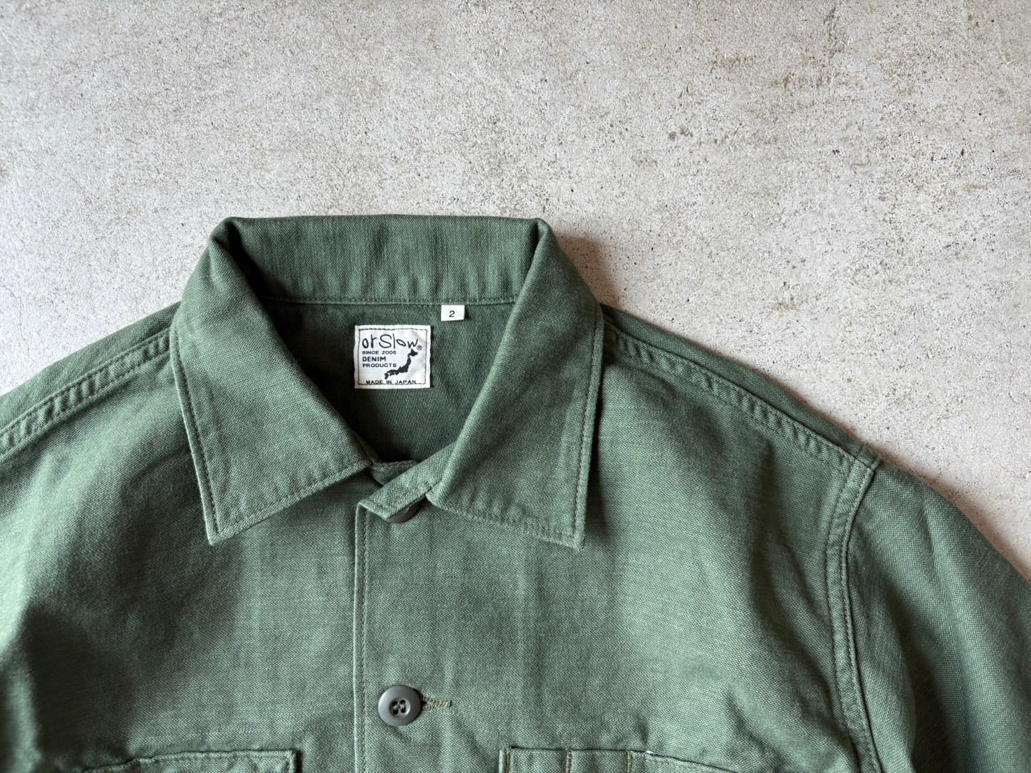 メンズ orslow オアスロウ US ARMY FATIGUE SHIRT USアーミー